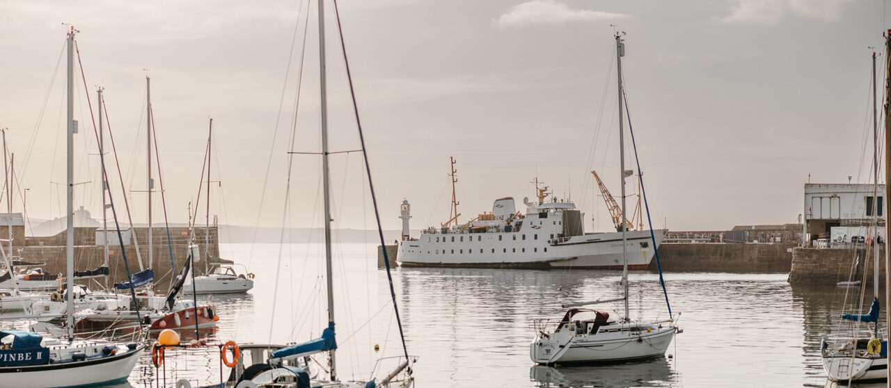 Scillonian III docked at Lighthouse pier, Penzance