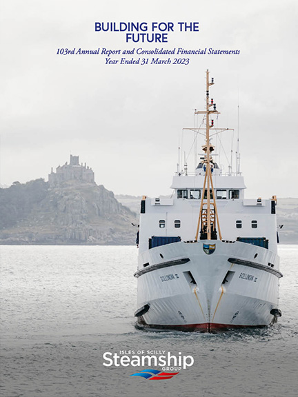 2023 Isles of scilly steamship group annual report cover