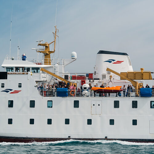 Passengers onboard Scillonian III - May 2018