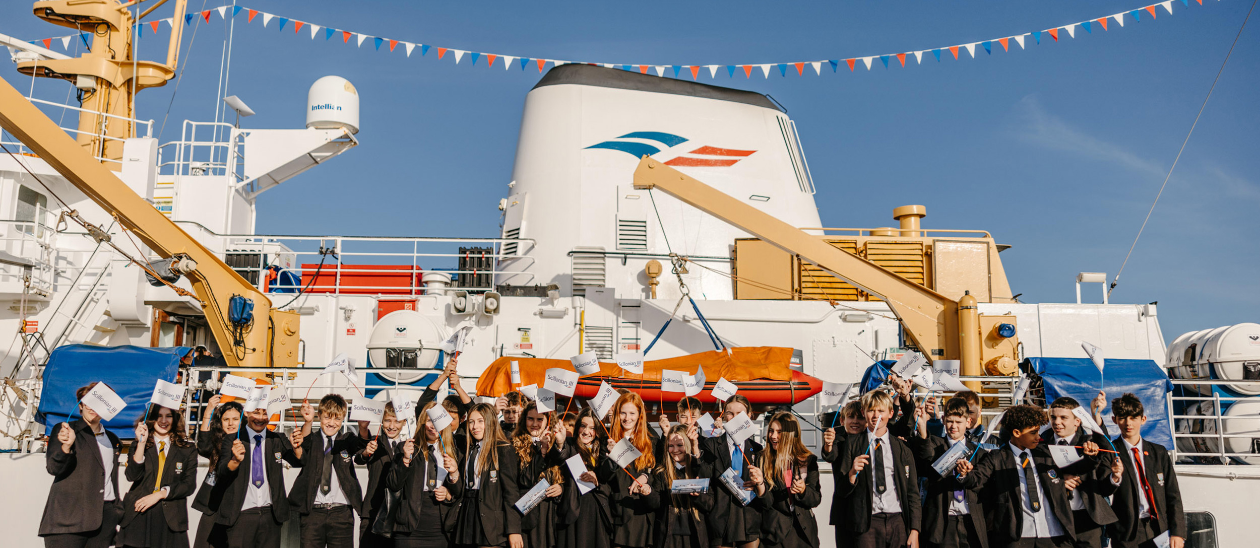 Scillonian III open day - School children tour