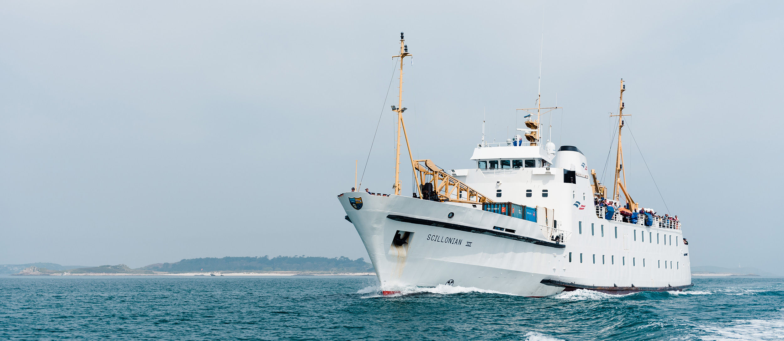 Scillonian III sailing towards St Mary's- Isles of Scilly Travel