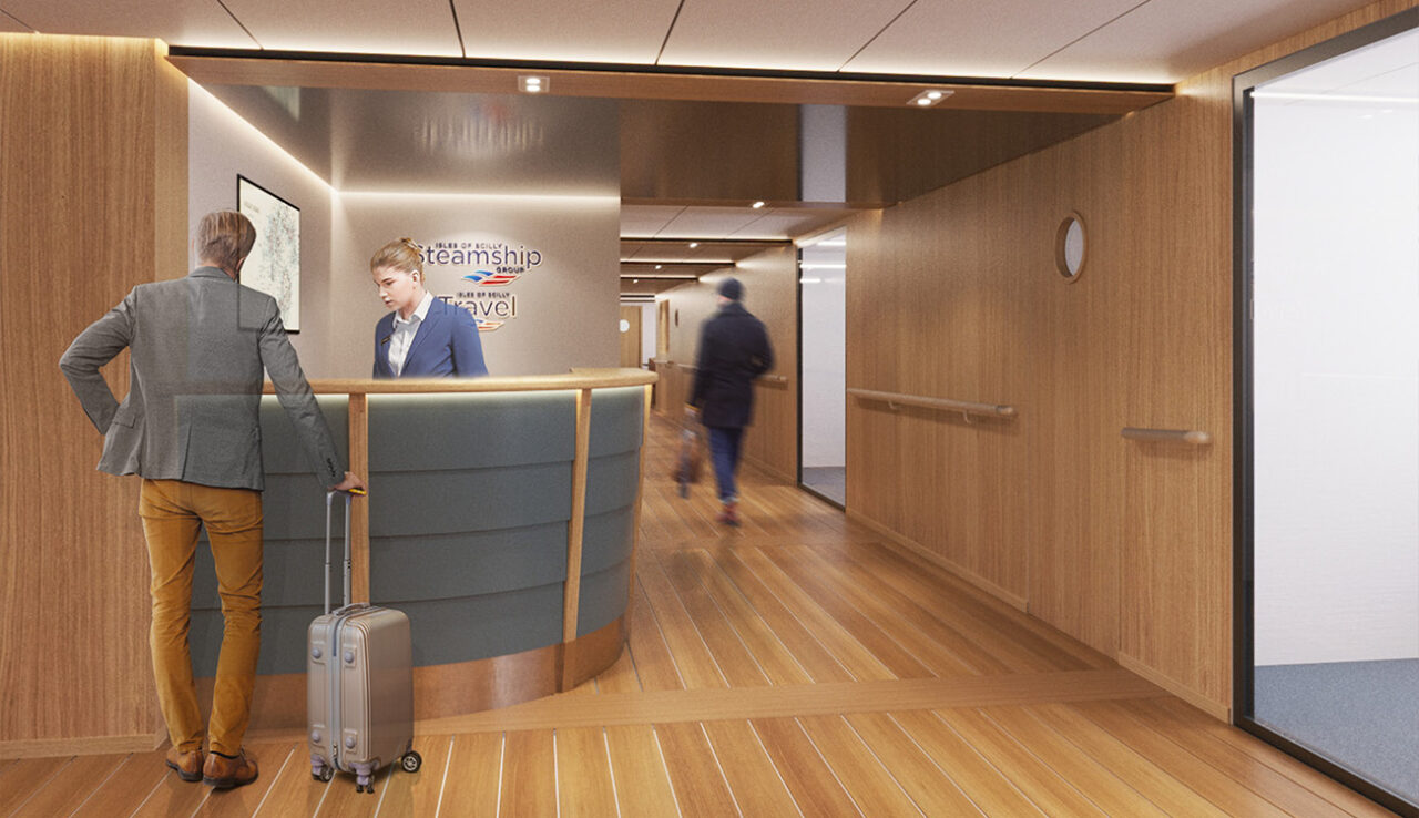 Proposed Scillonian IV interiors - reception - view 1