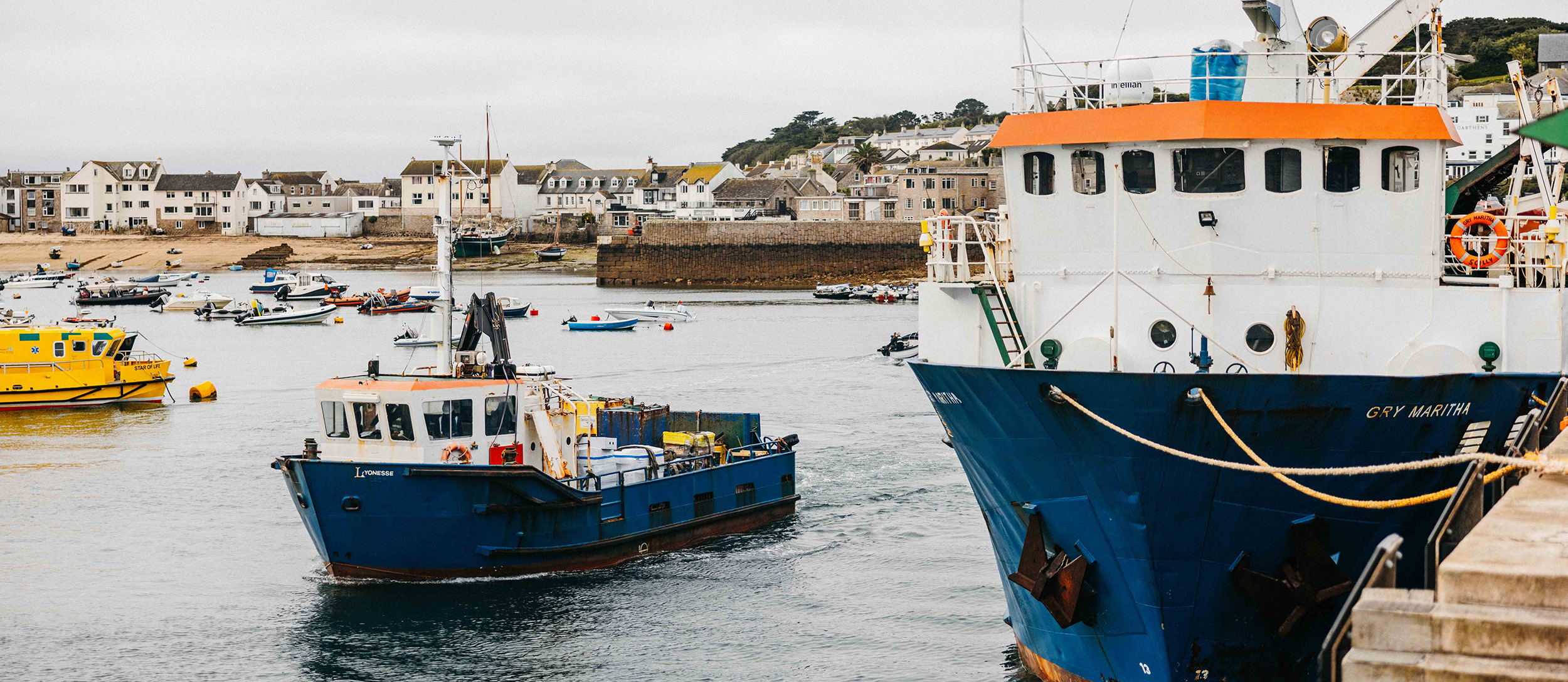 Gry Maritha and Lyonesse Lady - St Mary's Harbour - Isles of Scilly