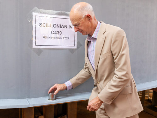 Keel laying ceremony for Scillonian IV and Menawethan - Photo 12