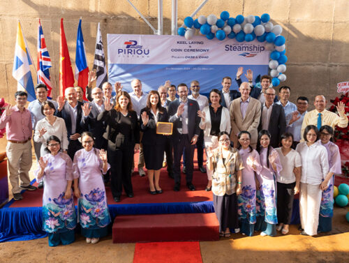 Keel laying ceremony for Scillonian IV and Menawethan - Photo 15