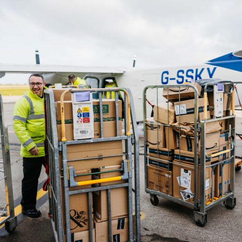 Skybus Islander - air freight - Isles of Scilly Freight