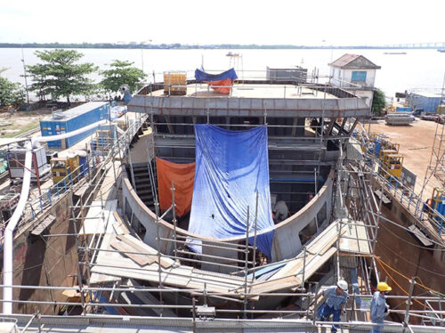 Menawethan - view of the fore deck and wheel house - April 2025