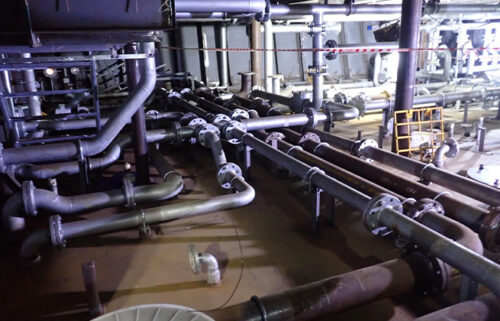 Scillonian IV - technical room pipe outfitting - April 2025