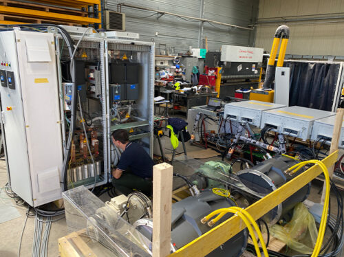 Scillonian IV - Factory acceptance tests being carried out on the hybrid motor generator