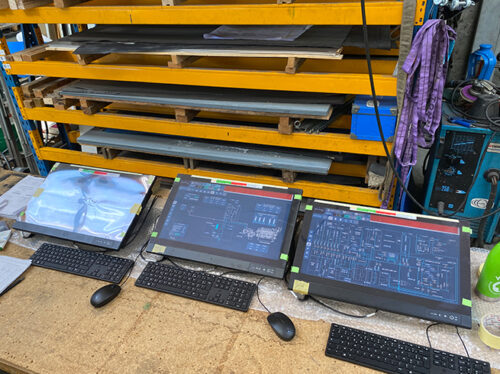 Scillonian IV - Factory acceptance tests being carried out on the Integrated Platform Management System - 01