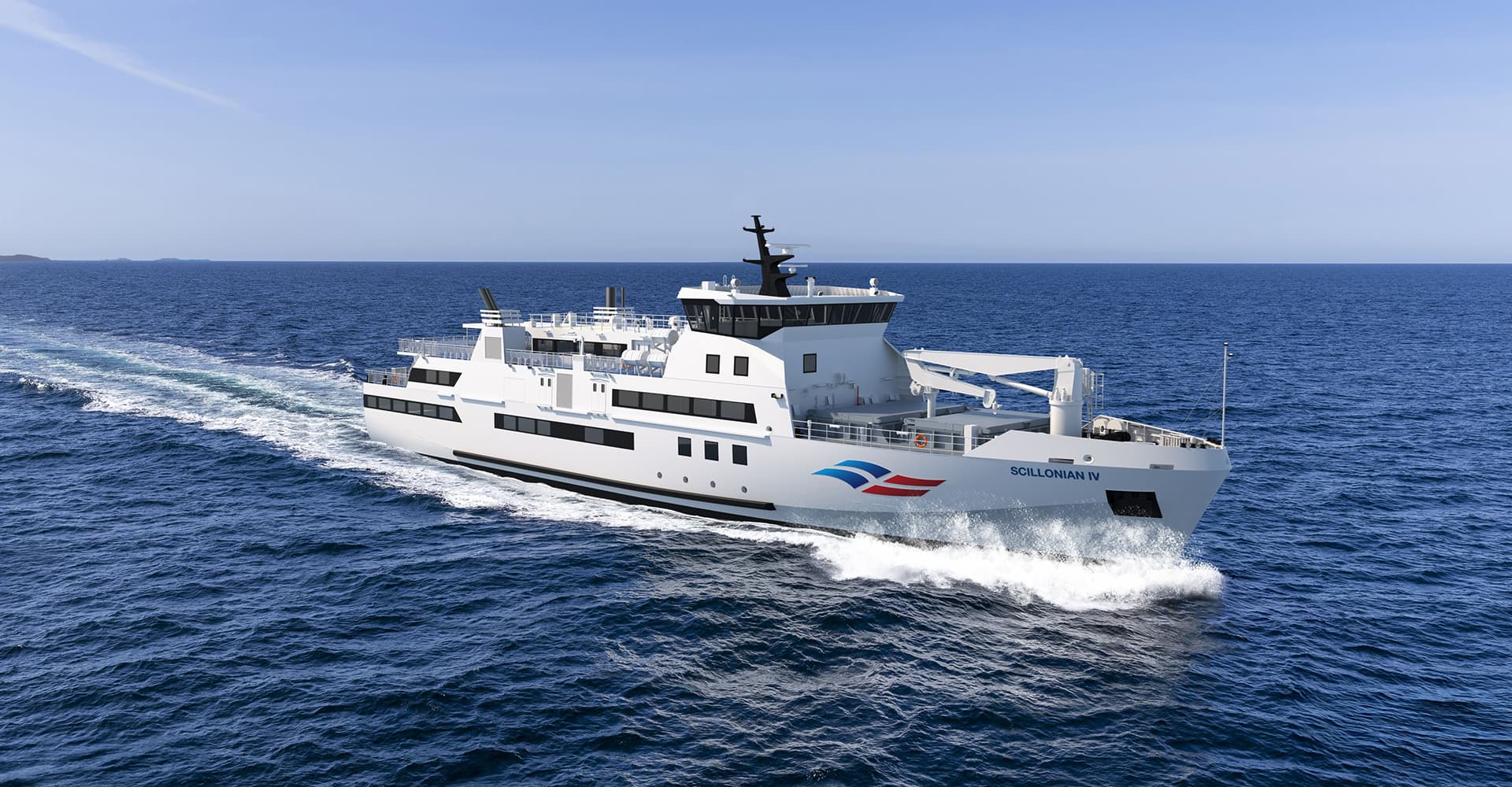 CGI of Scillonian IV sailing- July 2025