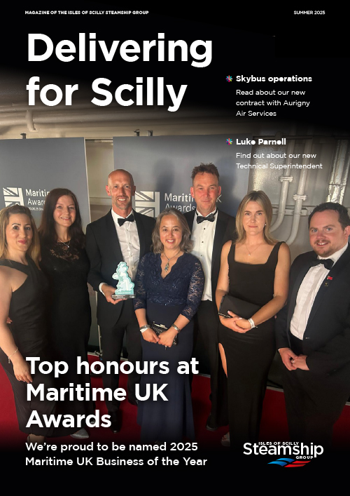 Front cover - Delivering for Scilly - Issue 18