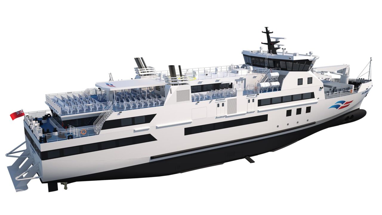 CGI- Scillonian IV passenger ferry - view 2 - July 2025