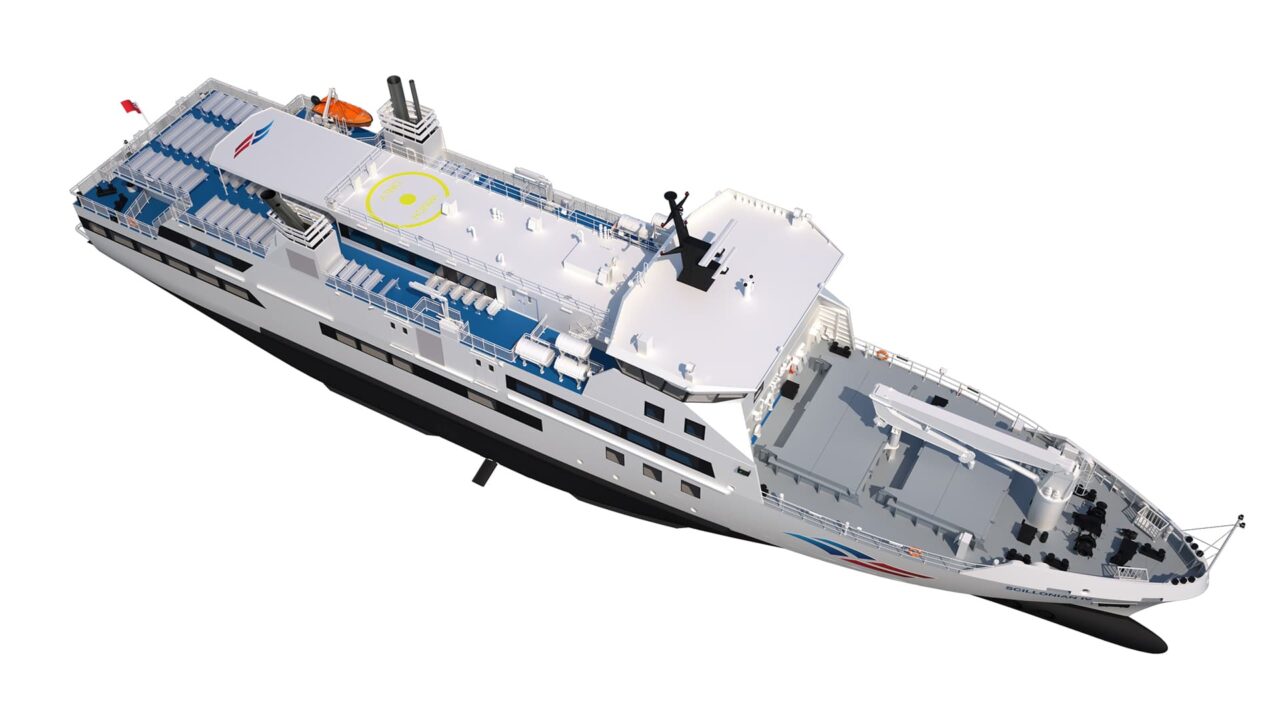 CGI- Scillonian IV passenger ferry - view 3 - July 2025