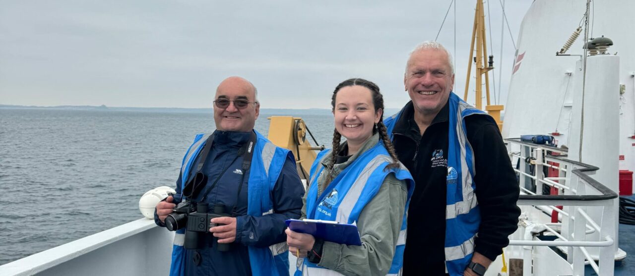 ORCA team onboard Scillonian III