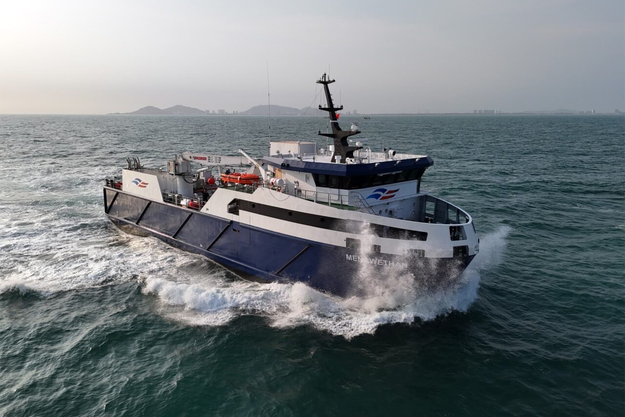 Menawethan on sea trials in Vietnam.