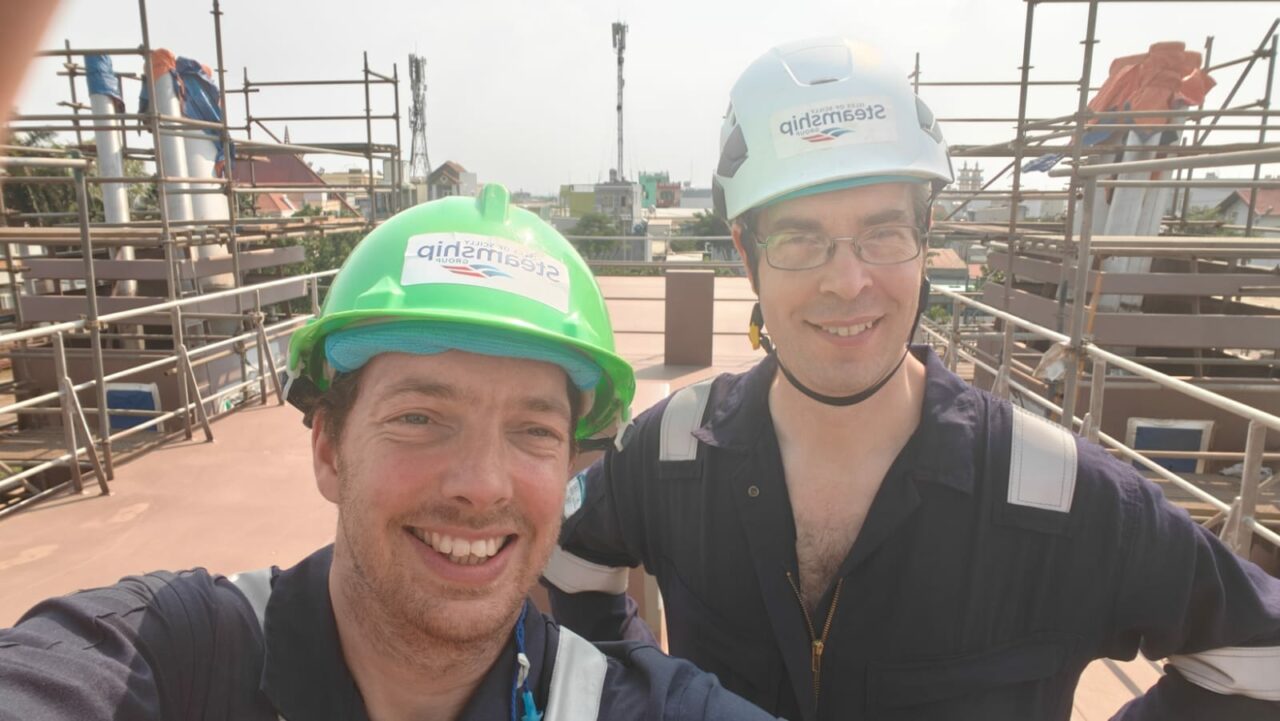 Tom and Luke aboard Scillonian IV