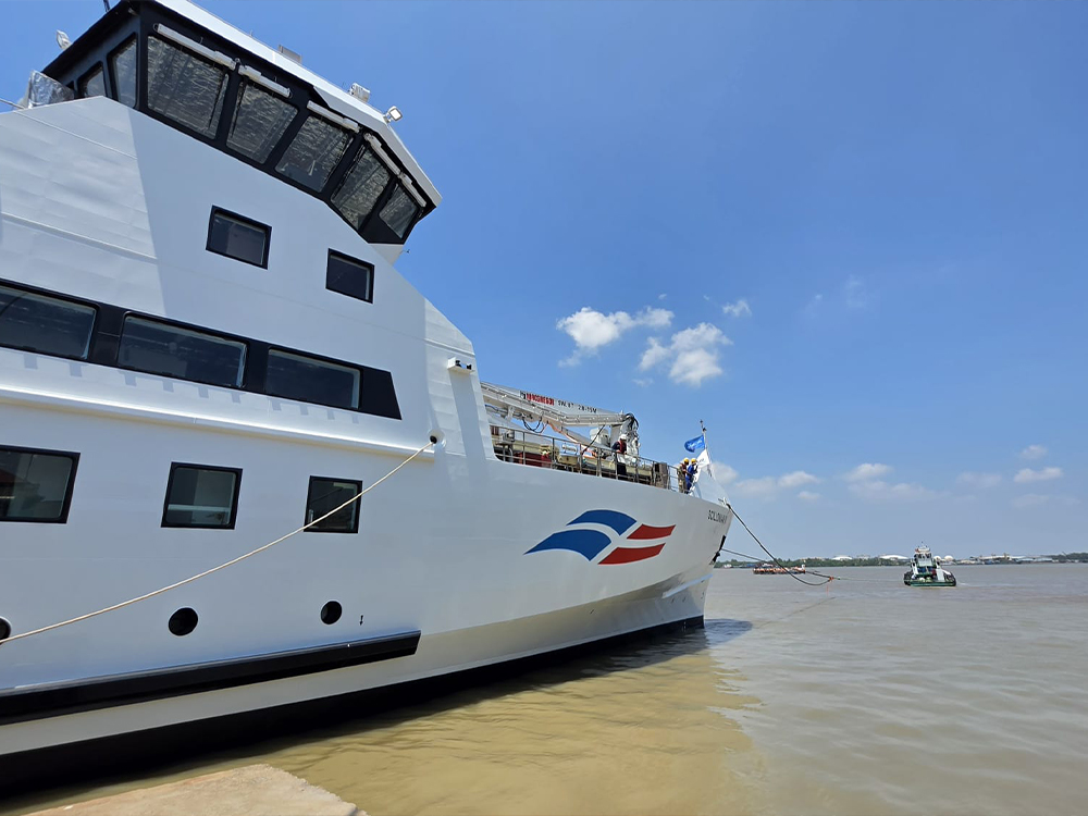 Scillonian IV launching in Vietnam