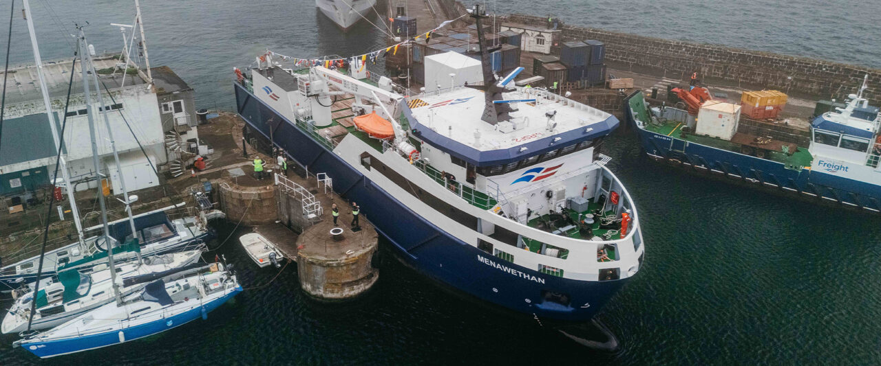 Menawethan's arrival into Penzance wet dock - 18 June 2026