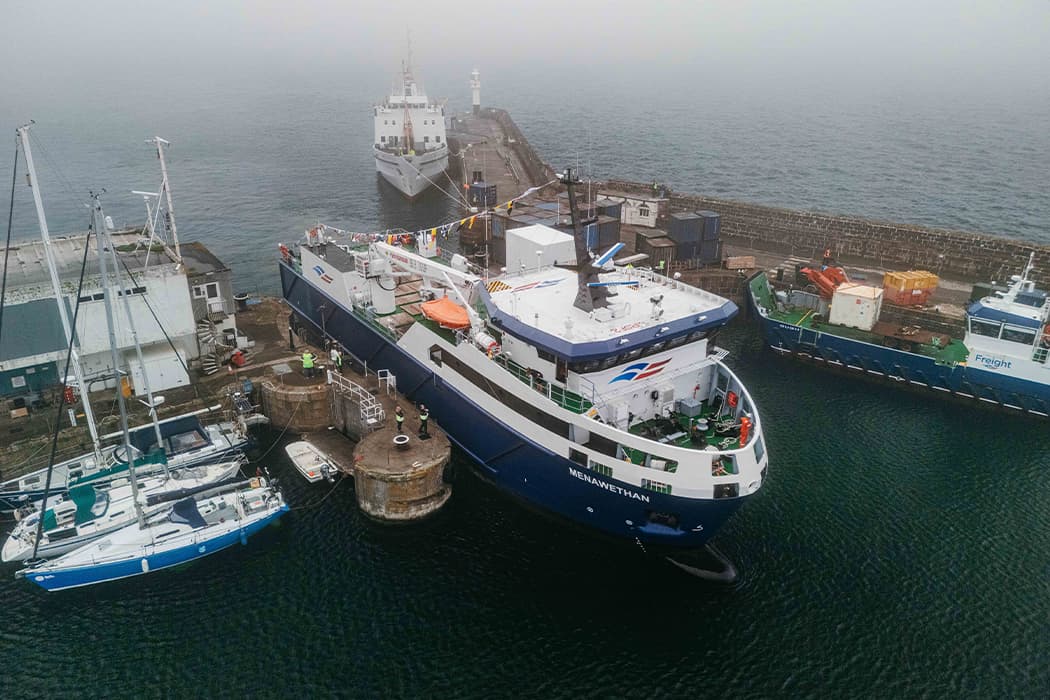 Menawethan's arrival into Penzance wet dock - 18 June 2026